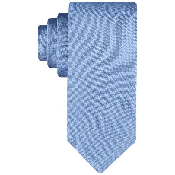 Calvin Klein Men's Solid Tie Blue OS B4HP - Picture 1 of 3